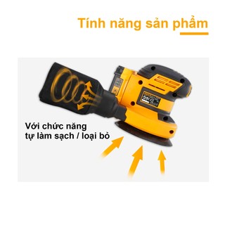 Máy chà nhám tròn dùng pin INGCO CROSLI2001 (không kèm pin và sạc)