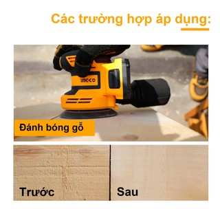 Máy chà nhám tròn dùng pin INGCO CROSLI2001 (không kèm pin và sạc)