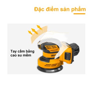 Máy chà nhám tròn dùng pin INGCO CROSLI2001 (không kèm pin và sạc)