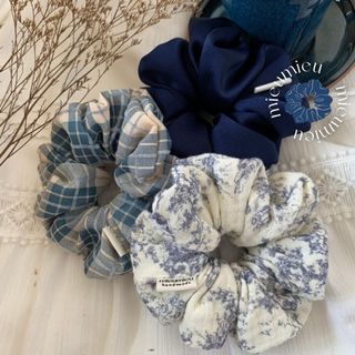 Cột tóc scrunchies handmade hoạ tiết xinh xắn