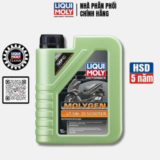 Dầu nhớt động cơ xe tay ga liqui moly 4t 5w30 molygen scooter 1l - 21718