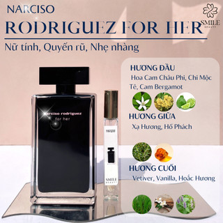Nước hoa N.a.r nữ các loại 10ml (mẫu thử)