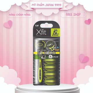 Dao cạo râu 5 lưỡi kép kai razor 3d head xfit