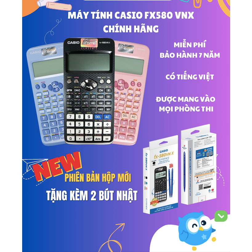 Máy tính Casio fx-580VN - Chính hãng