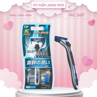 Dao cạo râu 5 lưỡi kép kai razor 5 blade ga0014x4 màu xanh