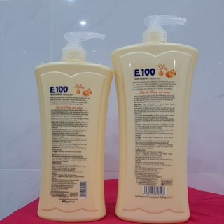 SỮA TẮM E100 SILKY vàng 1,2kg và 800g
