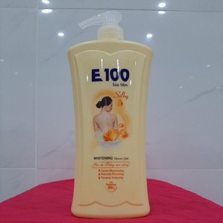 SỮA TẮM E100 SILKY vàng 1,2kg và 800g