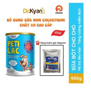 Sữa non tăng cường đề kháng và hỗ trợ tiêu hóa cho chó petilac dr.kyan lon 400g