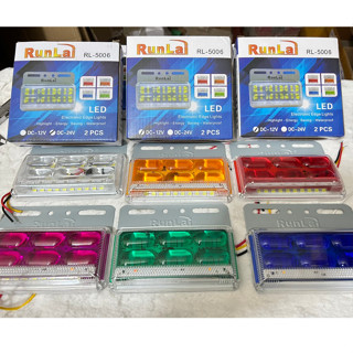 Combo 6 Đèn led sườn xe tải, đèn led hông xe tải Runlai 5006 điện 12v và 24v