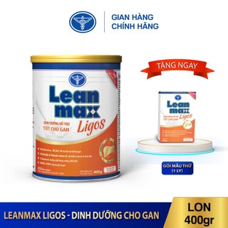 Lon sữa Leanmax Ligos 400g - Dinh dưỡng cho người bệnh gan, xơ gan