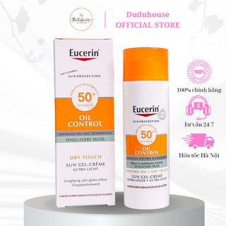 Kem chống nắng Eucerin Oil Control SPF50 Kiềm Dầu, Giảm Mụn 50ml Duduhouse