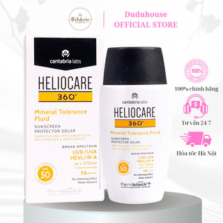 Kem chống nắng Heliocare 360 Mineral Tolerance Fluid SPF 50 PA++++ 50ml Duduhouse