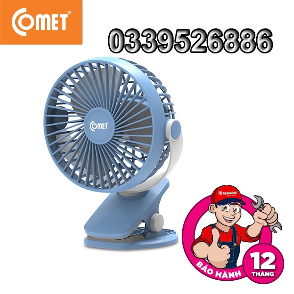 Quạt sạc COMET dành cho xe hơi, văn phòng CRF0705 - Hàng chính hãng