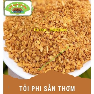 100g Hành phi ,Tỏi phi vàng, dùng để trộn bánh tráng.