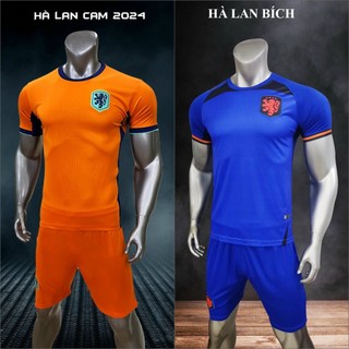 Bộ Bóng Đá Đội Tuyển Hà Lan Cam Euro 2024 - Thun Cao Cấp