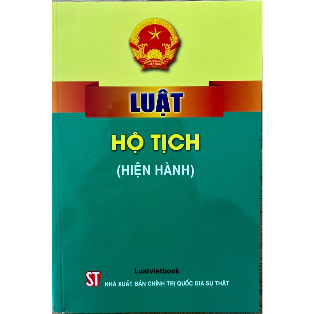 Sách - Luật Hộ Tịch (Hiện Hành)