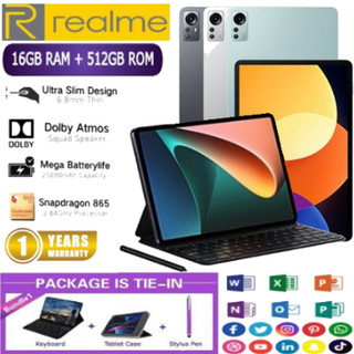 BÁN HÀNG HÀNG ĐẦU REALME Tab P70 12Inch 2023 Android 12.0 12GB + 512GB Máy tính bảng thông minh Dual SIM 4G