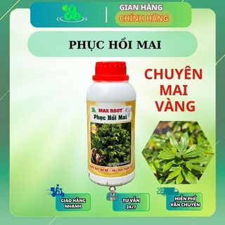 Phân bón cho mai phục hồi max root chai 0,5 lít - phục hồi nhanh chóng, xanh lá mượt cành