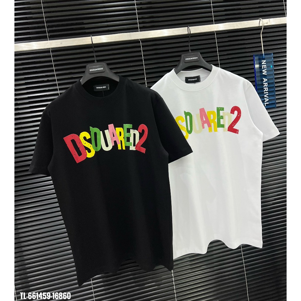 🔥Hot🔥Áo thun Dsquared2 Icon in chữ màu thiết kế hot trend Nam New 2024