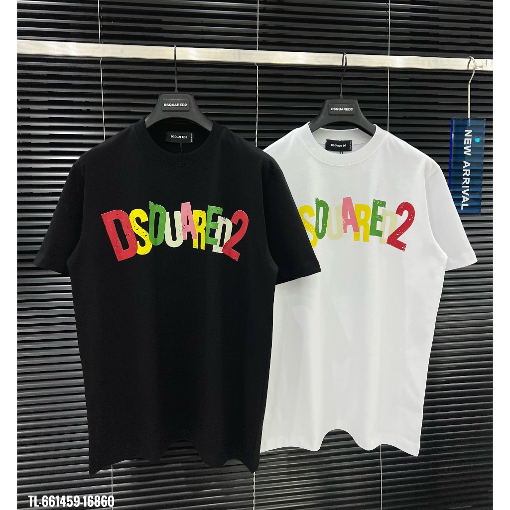 🔥Hot🔥Áo thun Dsquared2 Icon in chữ màu thiết kế hot trend Nam New 2024
