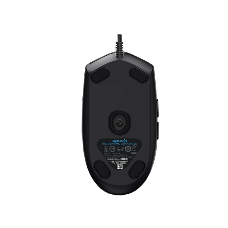 Chuot Gaming Logitech G102 Gen 2 Lightsync- Mau Đen