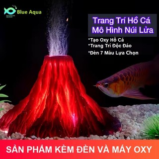 Núi Lửa Trang Trí Hồ Cá , Thuỷ Sinh combo
