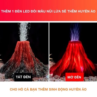 Núi Lửa Trang Trí Hồ Cá , Thuỷ Sinh combo