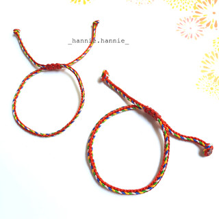 🍀 Vòng tay chỉ ngũ sắc may mắn đeo tay nam nữ - Lucky Bracelet handmade