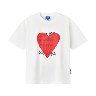 Áo thun nữ Love Me Harder màu trắng - Onism Basic Tee