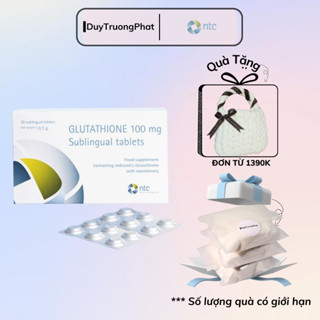 Glutathione viên ngậm dưới lưỡi trắng da 100mg