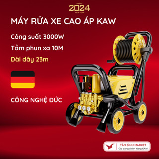 Máy rửa xe cao áp KAW - Công Suất 3000w, Chiều Dài Dây Đến 23m, Tầm Phun Xa 10m, Bảo Hành 36 Tháng
