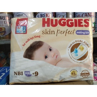 Tấm lót huggies nb1 108+9 miếng