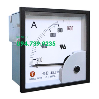 Đồng hồ ampe 800/5a - đồng hồ tủ điện ac 96x96 - đồng hồ ampe 800a - ampe kế taiwan meter