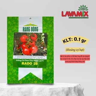 Hạt giống Cà Chua Chịu Nhiệt Lai F1 Rado 28 (0,1g~25 hạt) hiệu Rạng Đông chịu nhiệt tốt | Green House