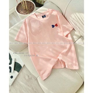 Áo phông TWO HEART form basic chất liệu cotton co giãn 4 chiều