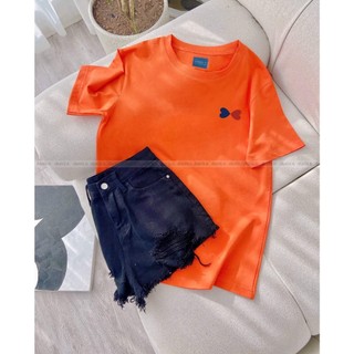 Áo phông TWO HEART form basic chất liệu cotton co giãn 4 chiều