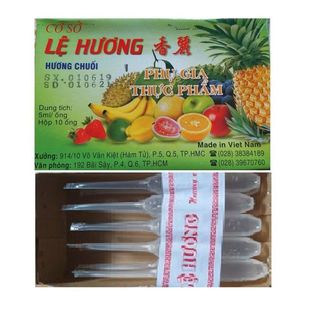(HÔP 10 ỐNG) TINH DẦU CHUỐI LỆ HƯƠNG LOẠI 1