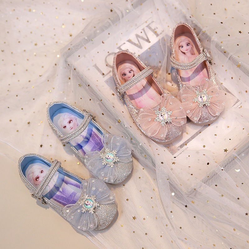 Giày elsa bé gái từ 2-12 tuổi kiểu búp bê kim sa  BB17