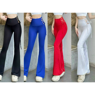 Quần dài ống loe tập gym, yoga, aerobic nữ