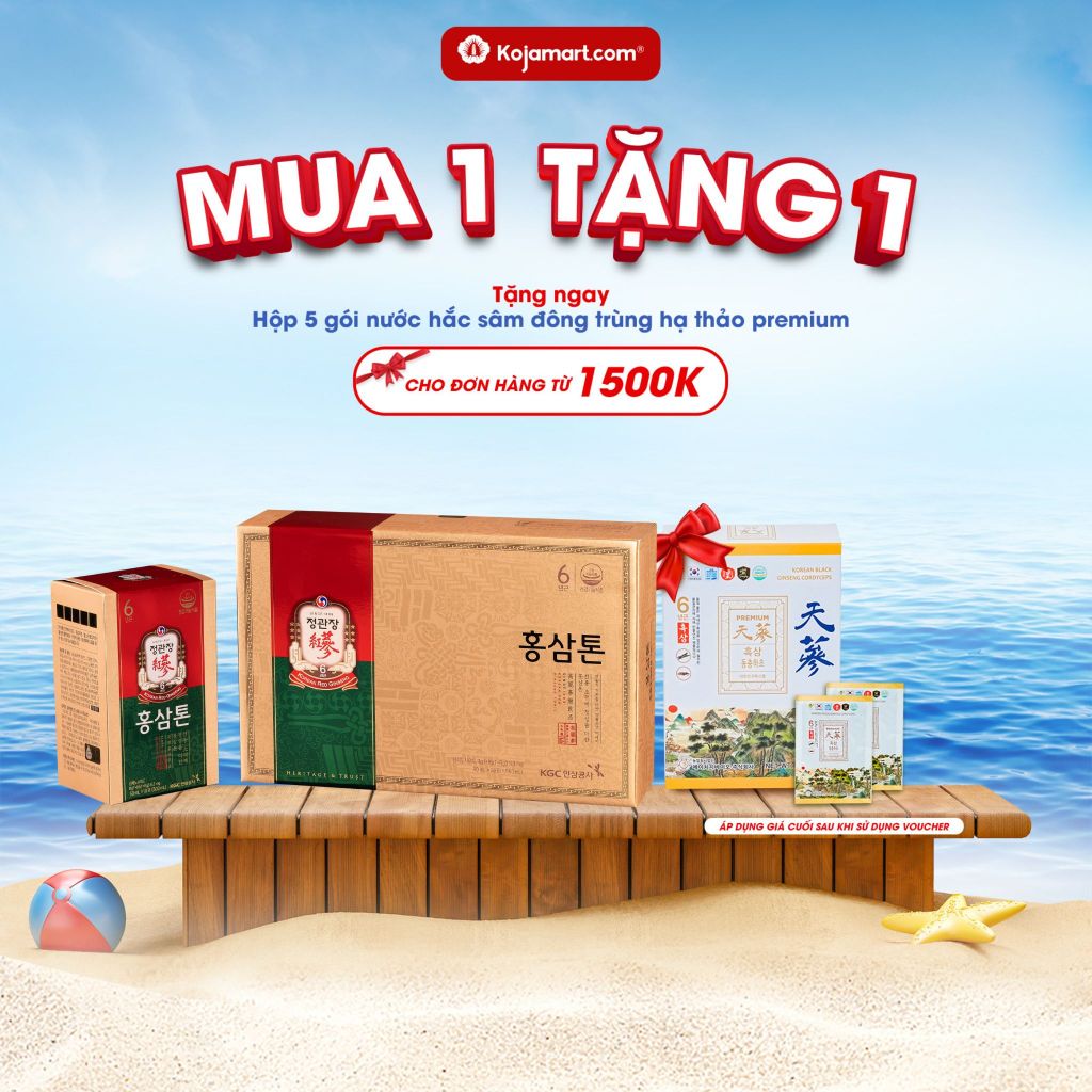 Nước Hồng Sâm KGC Cheong Kwan Jang Tonic Hàn Quốc 50ml x 30 gói