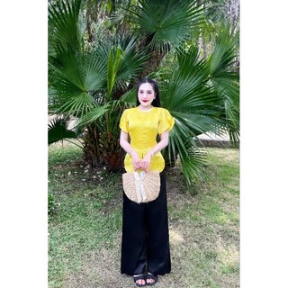 SÉT BÀ BA GẤM NÚT NGỌC DUYÊN DÁNG