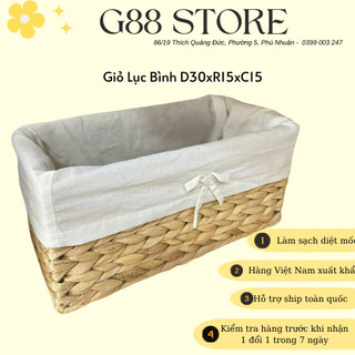 Giỏ cói lục bình để bàn , đựng đồ đa năng, trang trí nhà cửa,sắp xếp nhà cửa, hộp đựng đa năng, đựng mỹ phẩm