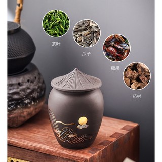 Hũ, Bình đựng trà bằng gốm (cỡ lớn, rất khít)