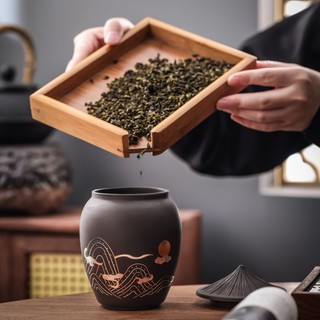 Hũ, Bình đựng trà bằng gốm (cỡ lớn, rất khít)