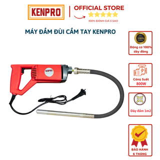 Máy đầm dùi betong cầm tay KENPRO-Máy đầm gà cầm tay-Gồm dây 120cm