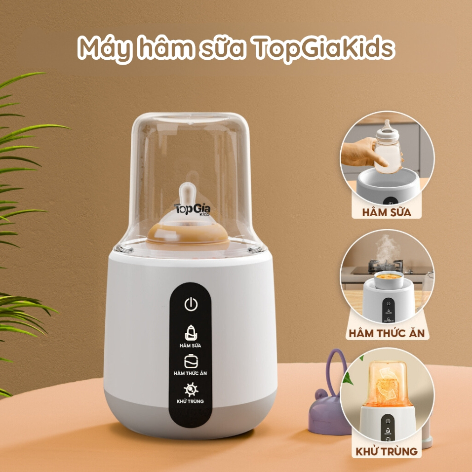 Máy hâm sữa TopGiaKids X8 đa chức năng, hâm sữa, hâm nóng thức ăn