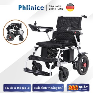 Xe lăn điện Xe lăn điện đa năng Gấp gọn đơn giản và thuận tiện Gạt điều khiển từ xa 360°