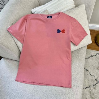 Áo phông TWO HEART form basic chất liệu cotton co giãn 4 chiều