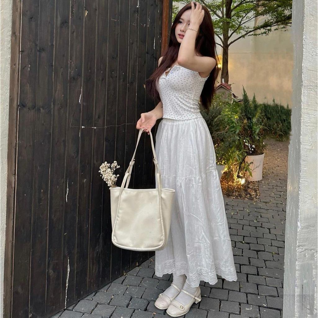 Chân váy midi kiểu chữ A viền ren 2 lớp, chân váy dài 2 tầng thời trang Renee Store - V388 | BigBuy360 - bigbuy360.vn