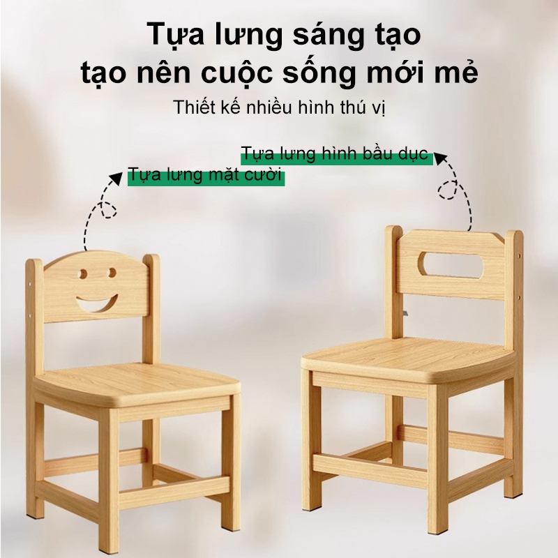HEINO Ghế Trẻ Em Bằng Gỗ  Ghế Gỗ Có Tựa Cho Bé Chất Liệu  An Toàn Cho Sức Khỏe | BigBuy360 - bigbuy360.vn